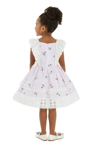 فستان بنك بأكمام كشكش