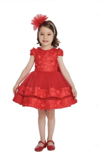 فستان وردة الجوري