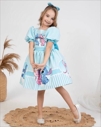 فستان ستيتش ازرق