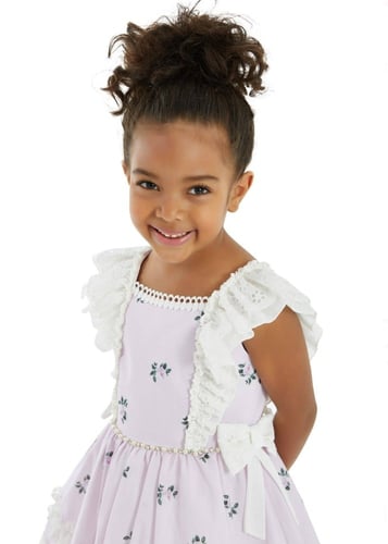 فستان بنك بأكمام كشكش