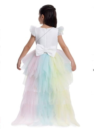 فستان الايس كريم مع شنطه