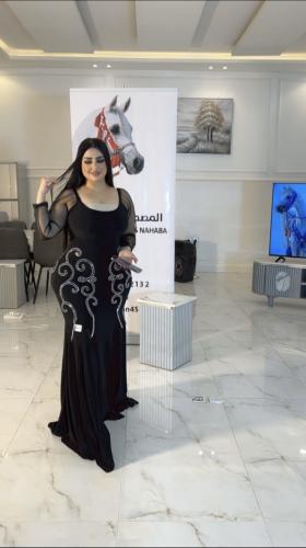 فستان كرستال اسود