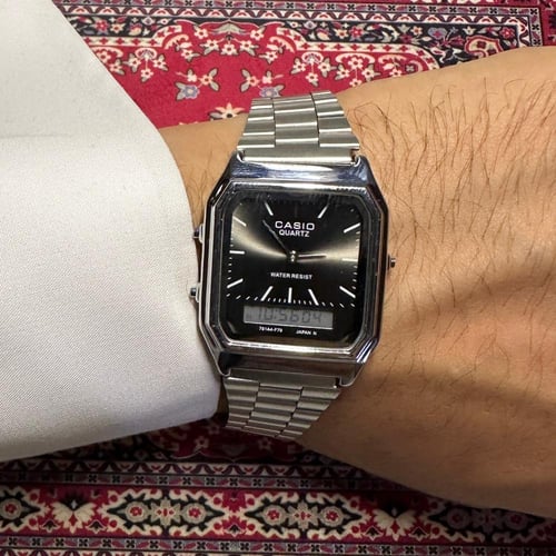 كاسيو ( فنتج ) فضي-اسود