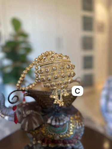 حقيبة معدن حجم ميني ذهبي (أنماط مختلفه)