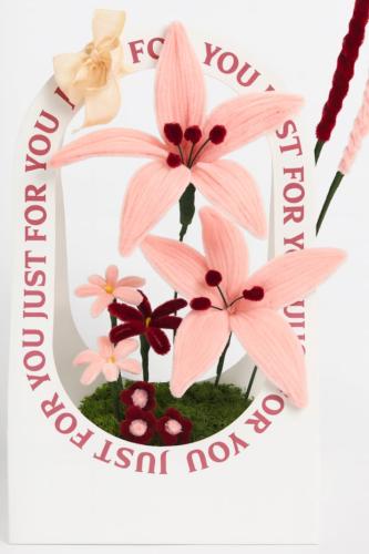 Pink flower box