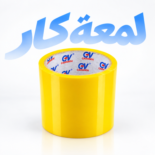 لفه تجليد ديكورات وكاله شفاف عرض 10 سم اصفر