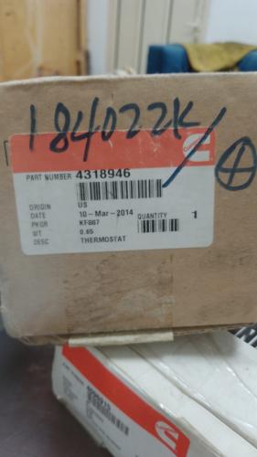 Genuine Cummins Thermostat 4318946