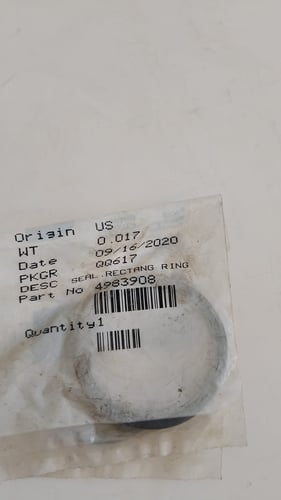 Rectangular Ring Seal D20 4983908