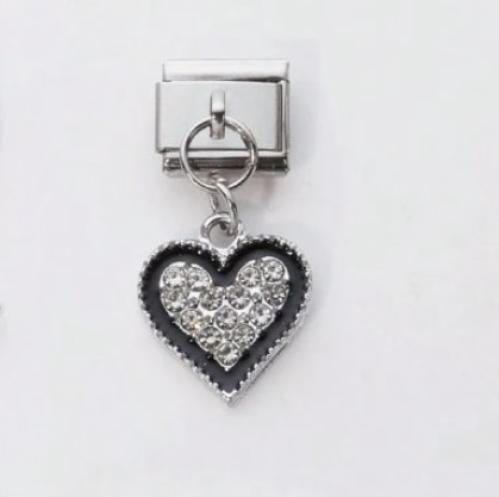 قلب اسود لامع