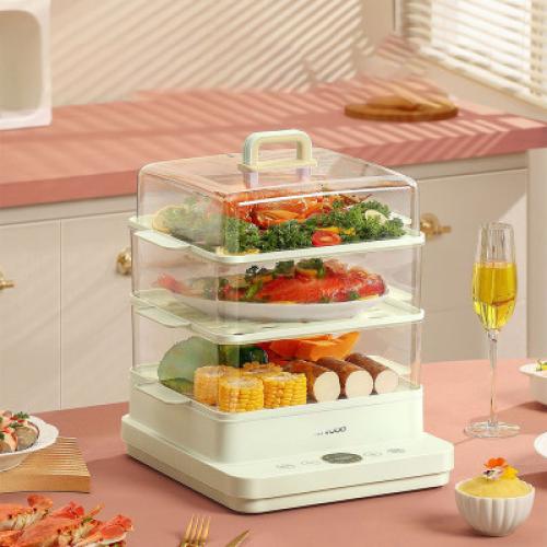 جهاز طهي بالبخار 3 ادوار من لينرود، سعة 24 لتر، ست...