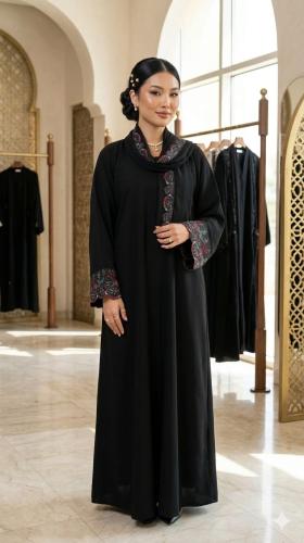 عباية نسائية قماش انترنت هنجي