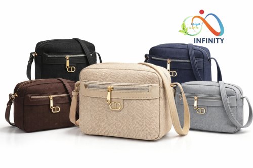 شنطة كتف نسائية بتصميم كلاسيكي أنيق بالدرزن