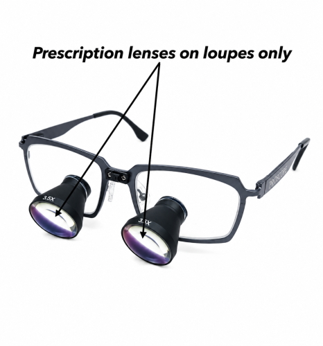Single Vision Prescription Lenses on Loupes only