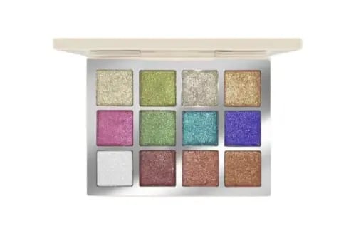 Hearts Spark Glitter Eyeshadow Palette, 12 Colors
