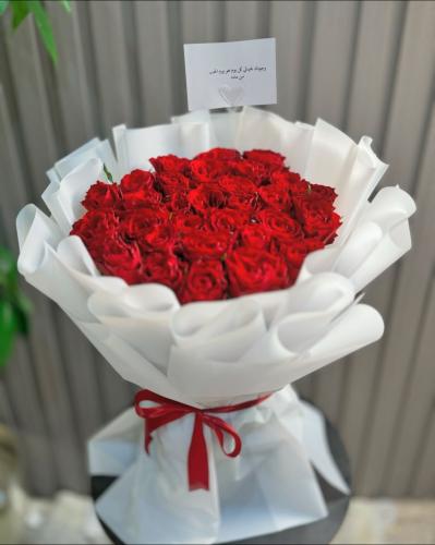 باقة ورد احمر