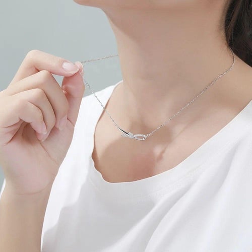 سلسال عقدة حب ساكورا Love Knot Necklace Sakura