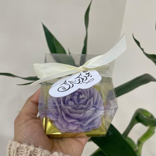 شمعه الفاوانيا مُعطره ومُغلفه مع تاق