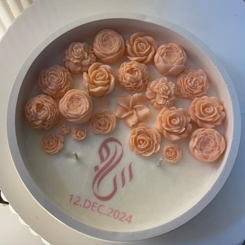 شمعه الورد مع الطباعه