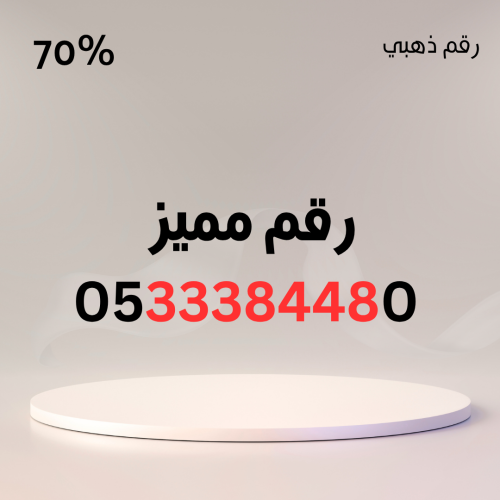 رقم مميز 0533384480 – سهل الحفظ