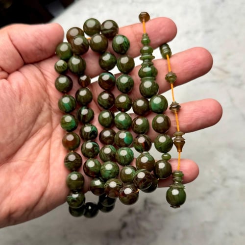 سبحة بكلايت زيتي معرق بتنجيم