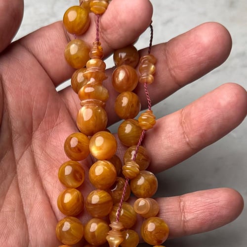 مسباح من عصي بكلايت معرق ومصدف