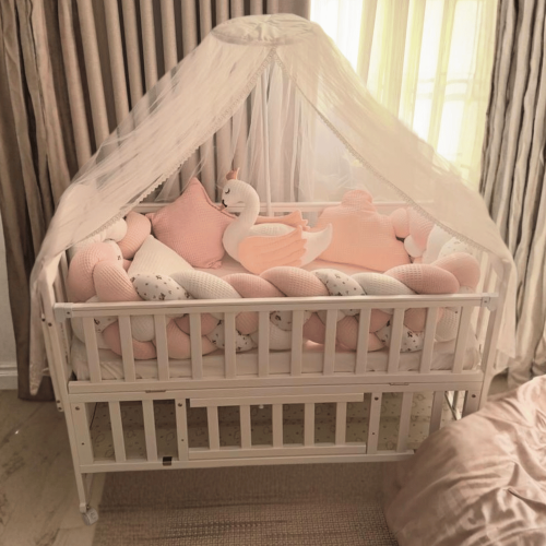 مفرش سرير الطفل 120*60 - 7 قطع قماش تركي