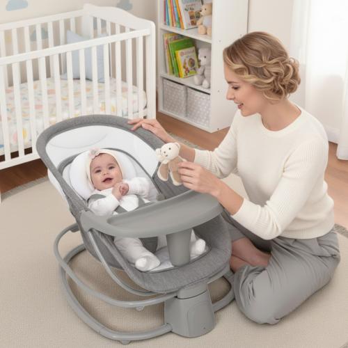 كرسي هزاز اطفال مواليد كهربائي من ماستيلا مع طاولة...