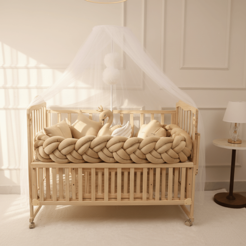 مفرش ضفيرة 120*60-9 قطع قماش المخمل الفاخر