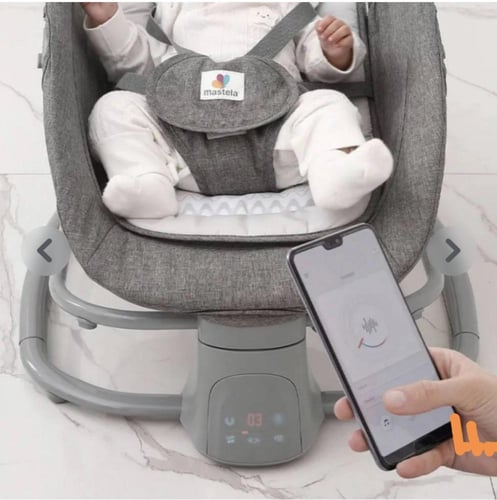 كرسي هزاز اطفال مواليد كهربائي من ماستيلا مع طاولة...