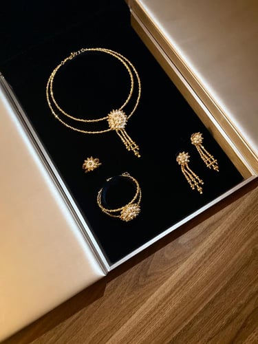 Golden Pearl Choker
