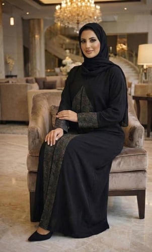 عباية بنقشه ذهبي