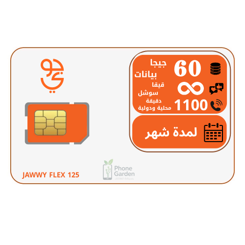 شريحة جوي | فليكس 125 لمدة (28 يوم)