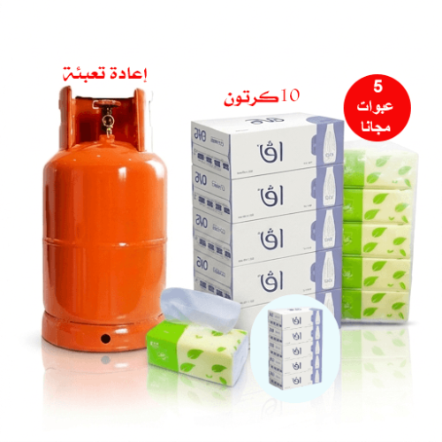 عرض التوفير المنزلي: 10 كراتين مياه أفا + إعادة تع...