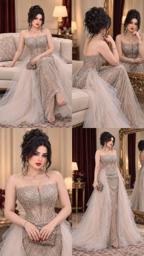 فستان سهرة كلفه سهرة تل