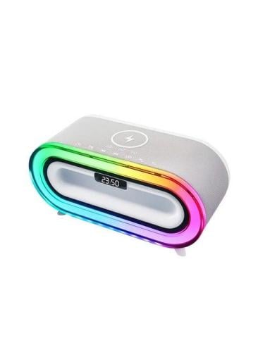 Bluetooth speaker with clock and RGB lighting