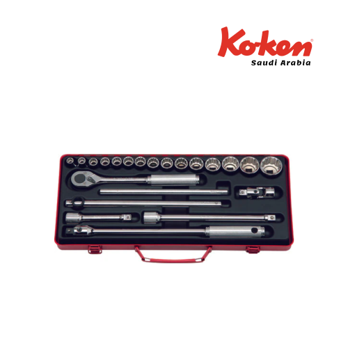 طقم حبوب 22 قطعة تربيعة 1/2 أنش