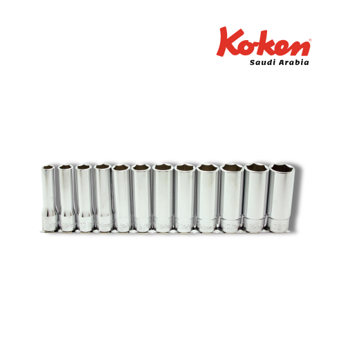 طقم حبوب طويل 10 قطعة سداسي تربيعة 1/2 ملي