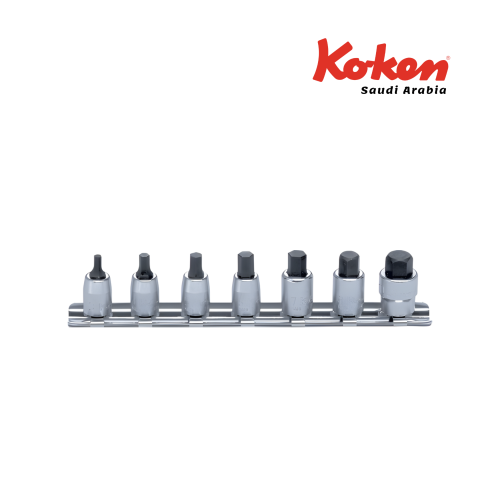 طقم حبوب راس مسدس 7 قطع تربيعة 1/4