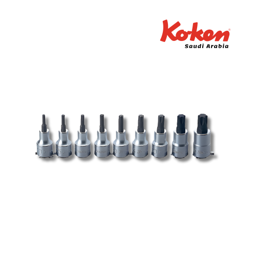 طقم حبوب 9 قطع راس مشرشر تربيعة 1/2