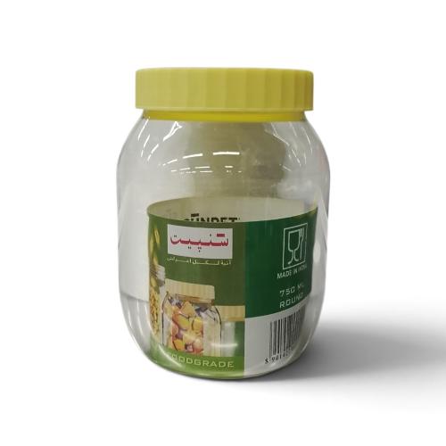 برطمان بلاستيك وسط 750غ مع غطاء