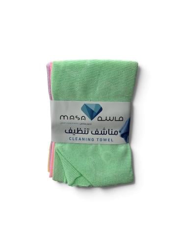 مناشف تنظيف و تمسيح ماسة 5 حبة ملون