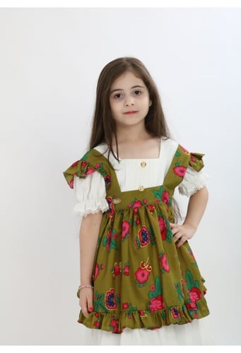 فستان شالكي بناتي رمضاني