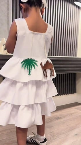 فستان عزنا بطبعنا اليوم الوطني