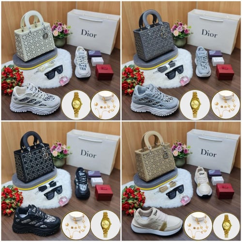 طقم شنطه ماركة ديور كامل نفس الصوره