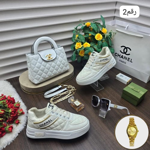 طقم شنطه ماركة شانيل كامل نفس الصوره