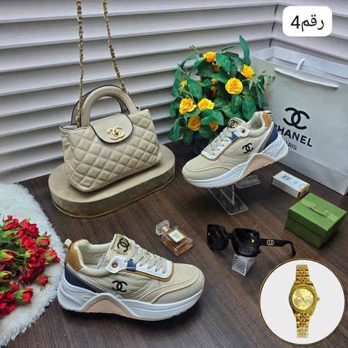 طقم شنطه ماركة شانيل كامل نفس الصوره