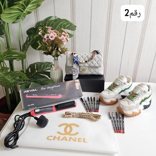 طقم شنطه ماركة شانيل كامل نفس الصوره