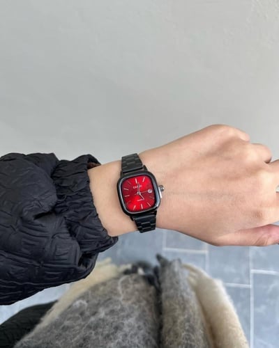 كاسيو LTP كبلز اسود مينا عنابي