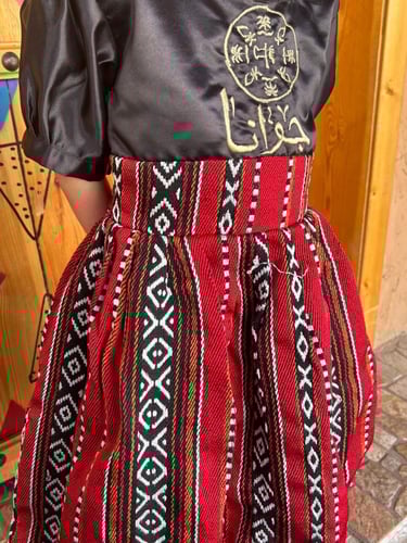 فستان يوم التأسيس بالاسم