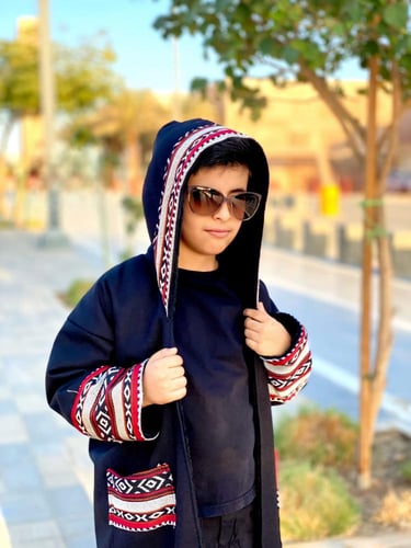 فروة معا السدو التراثي ولادي وبناتي